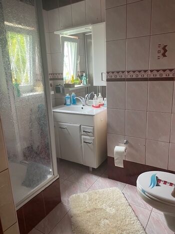 Bad mit Dusche im Erdgeschoß