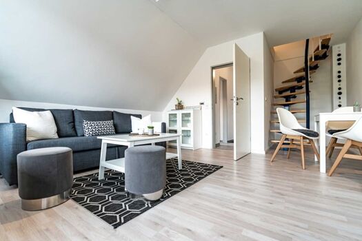 Aufgang in den oberen Schlafbereich