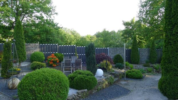 Blick zur mittleren Terrasse