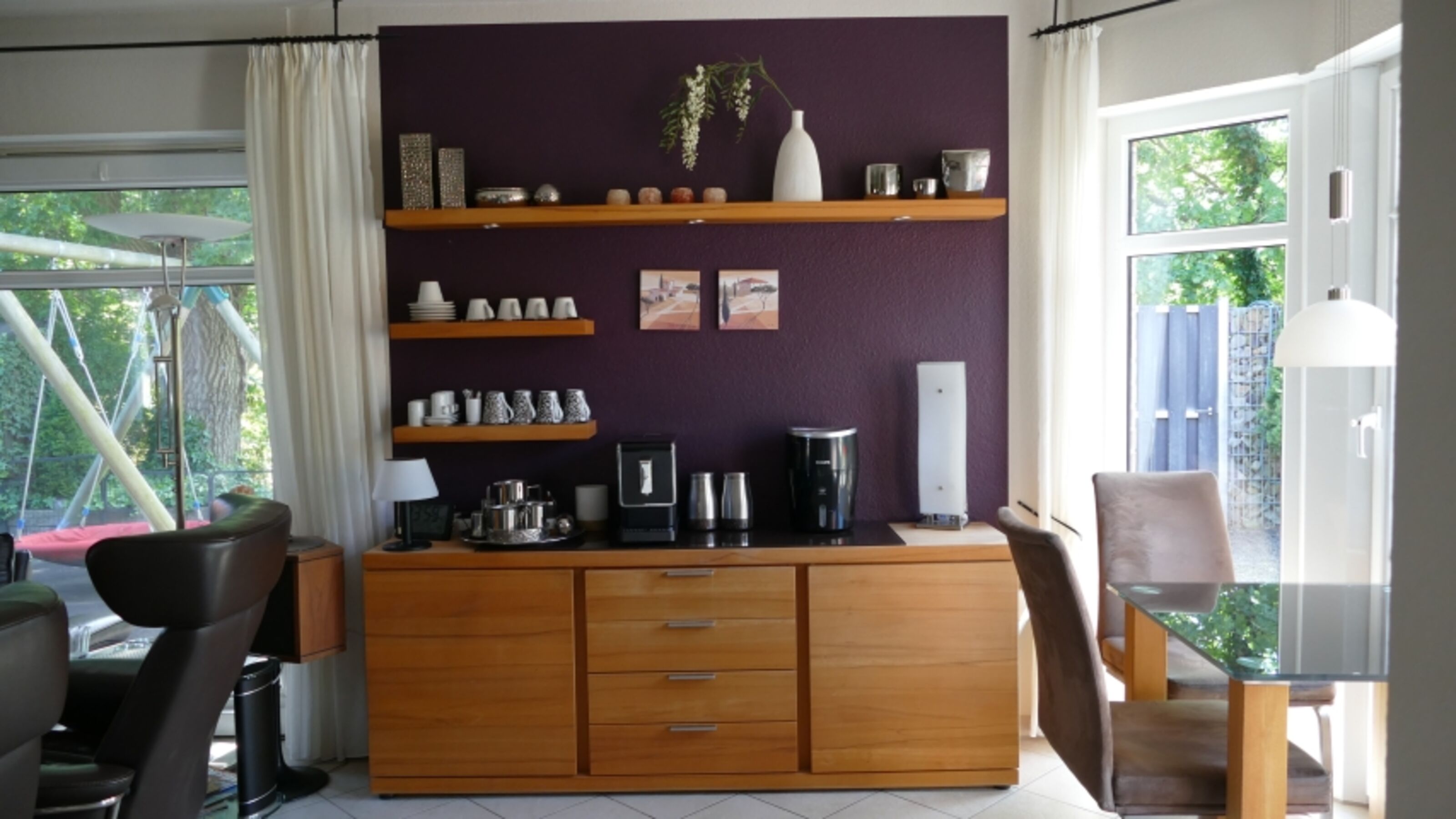 Kaffee-Ecke im Wohnzimmer