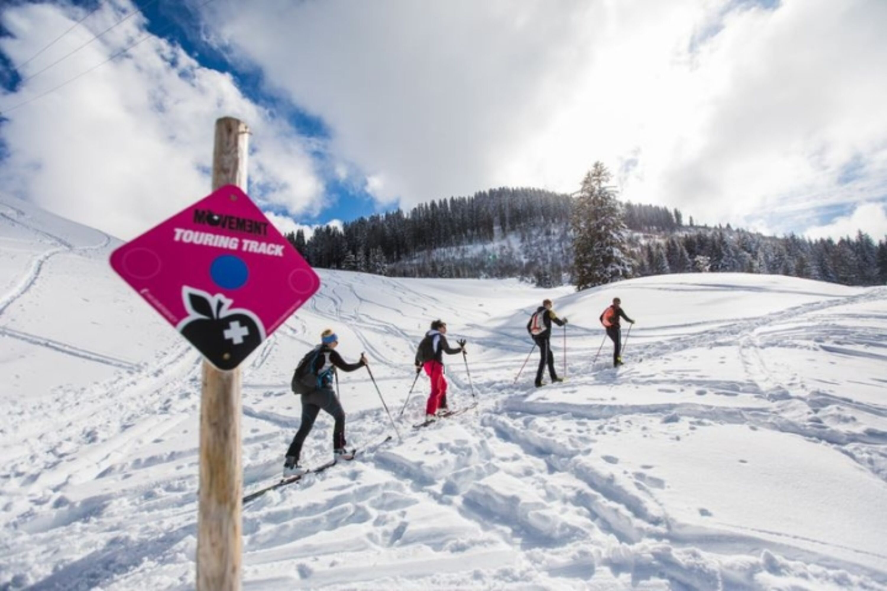 Schönes Schneeschuhgebiet