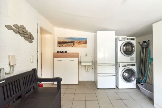 Ferienhaus Haubarg-Kieker Hauswirtschaftsraum