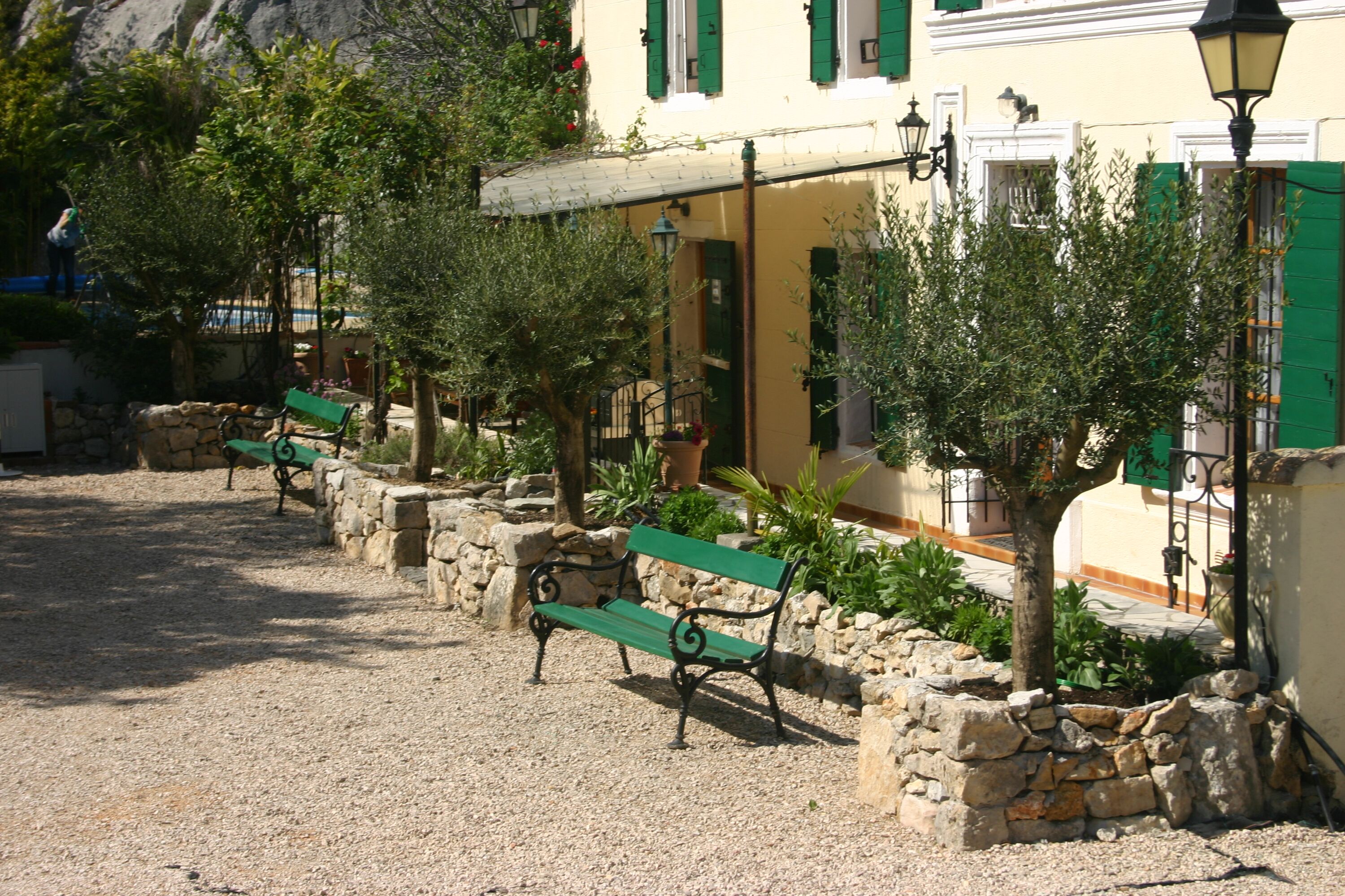 Terrasse vor dem Haus