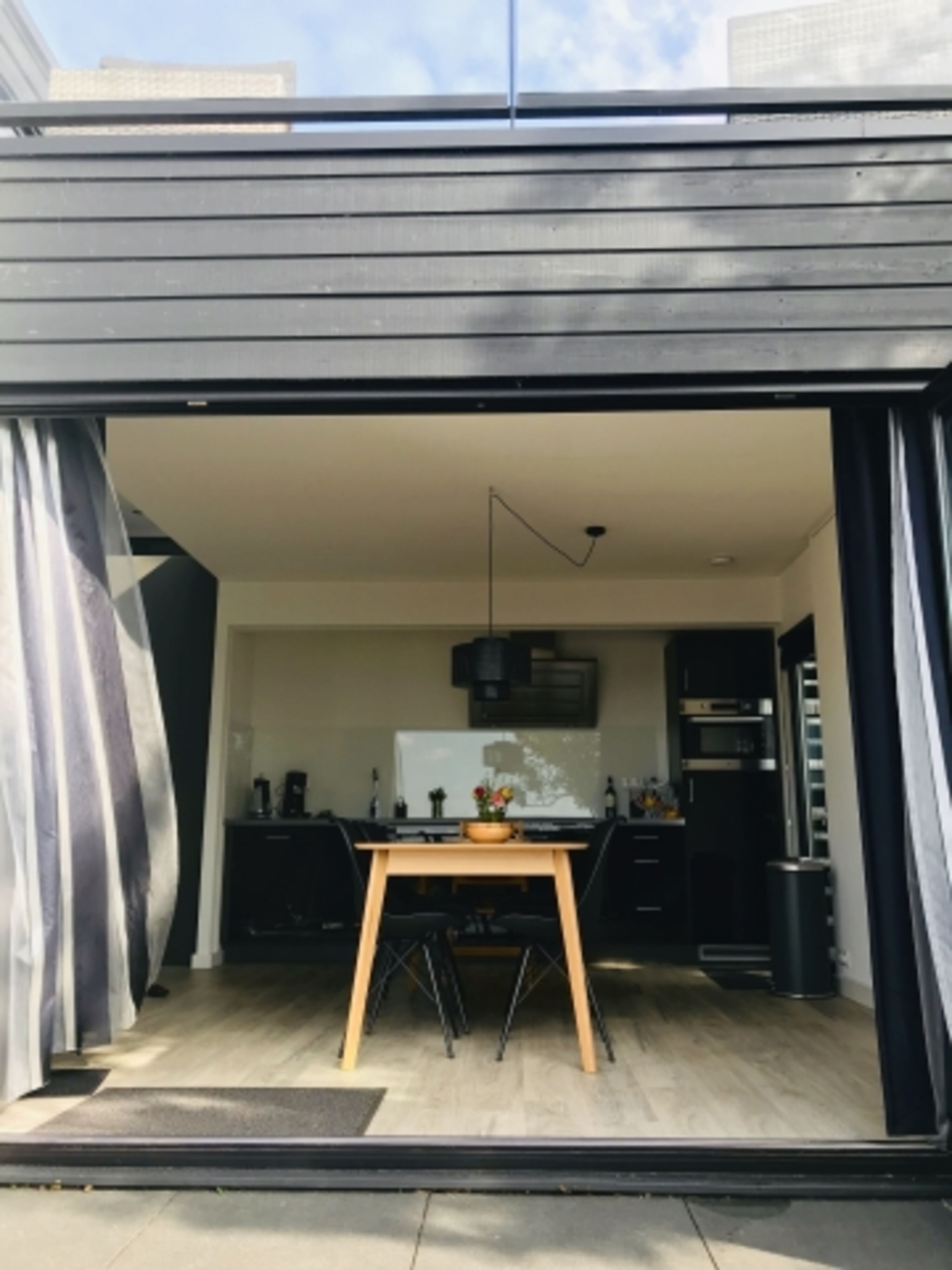 Fenster komplett aufzuschieben