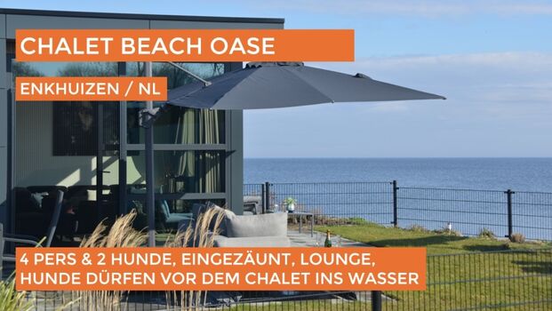 Erste Reihe am Wasser - mit Zaun -Premium-Chalet 'Beach-Oase ...