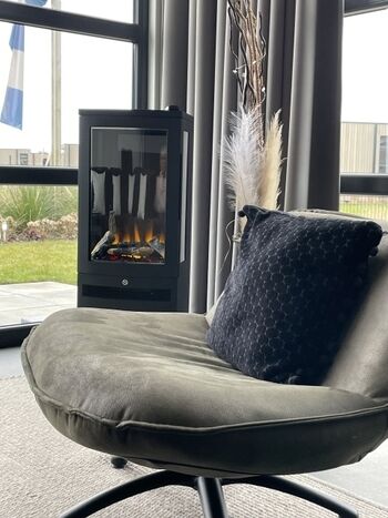 freistehender Kamin - einzigartig bei uns im Park