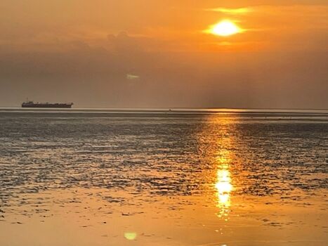 genießen Sie den Sonnenuntergang