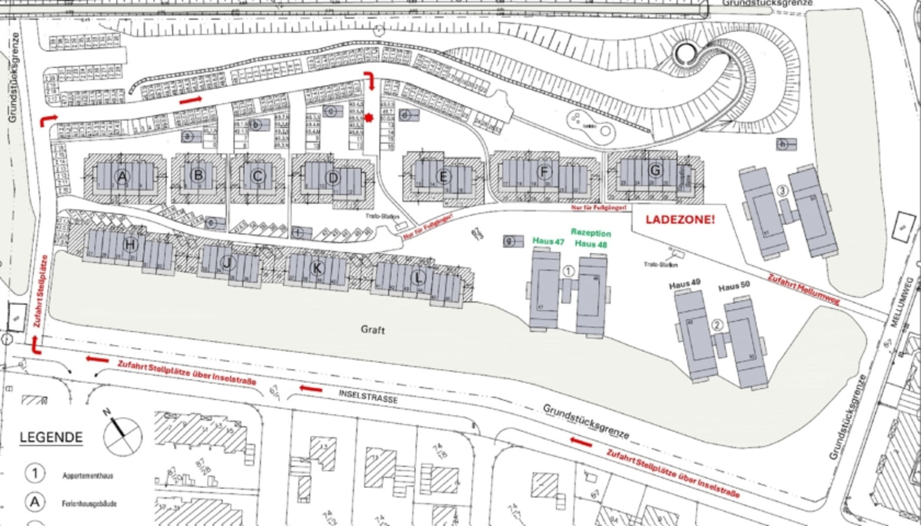 Parkplatz Lageplan