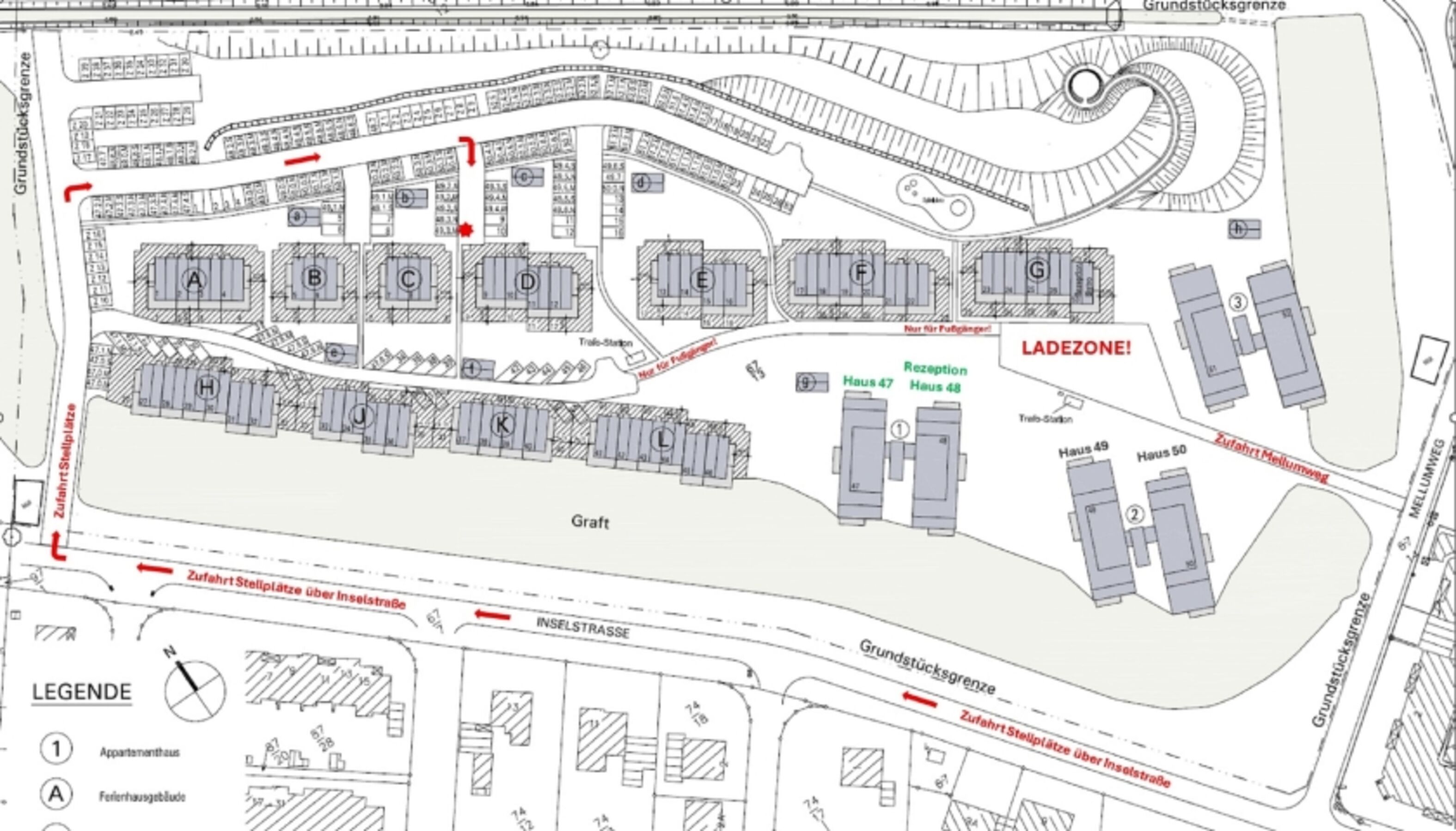 Parkplatz Lageplan