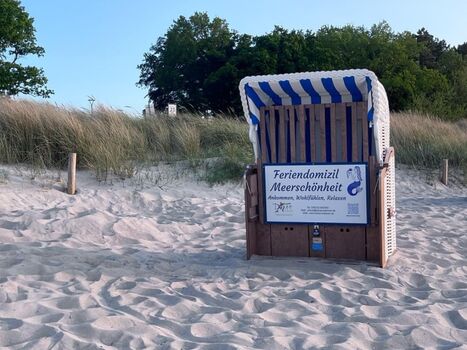 Strandkorb am Strand