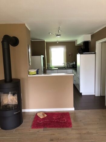 Blick in die moderne Küche