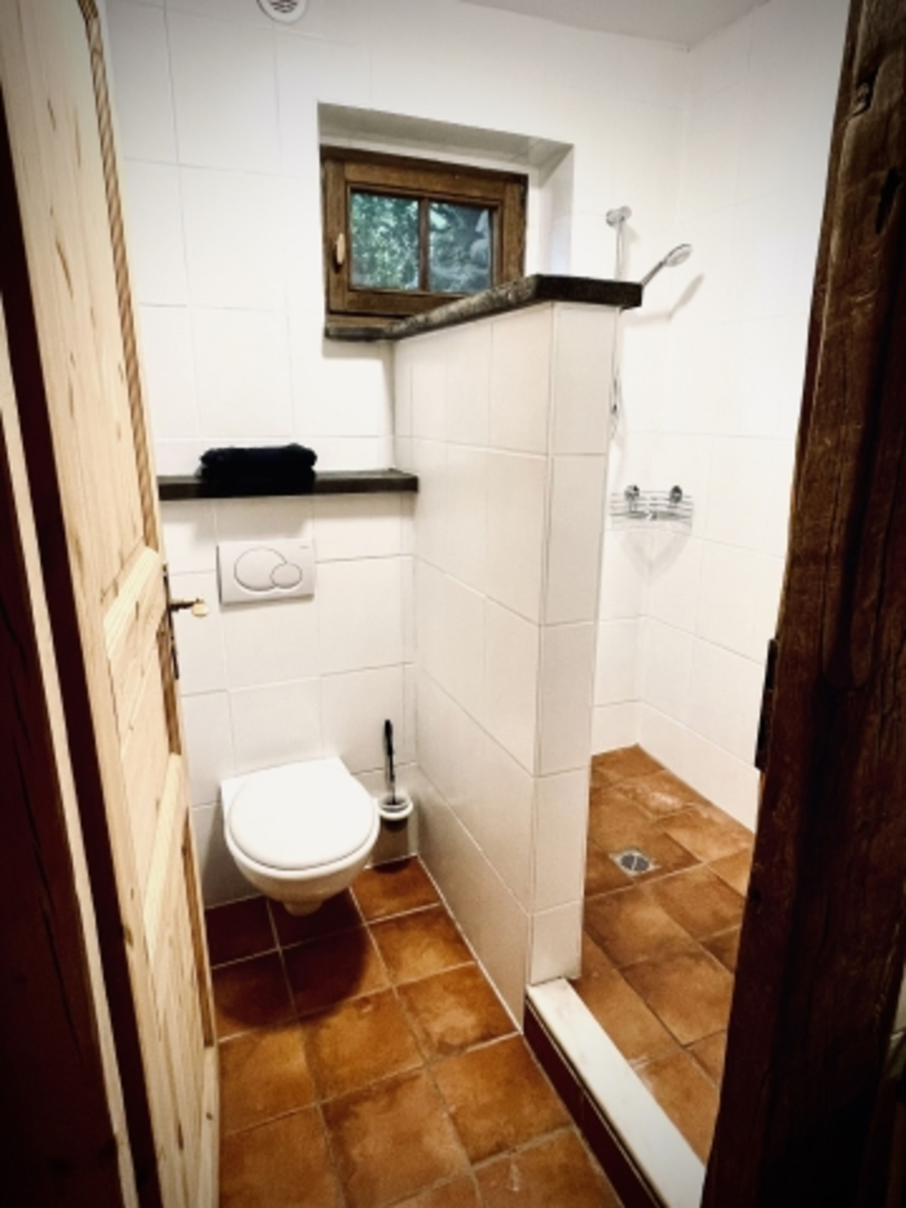 Dusche mit WC