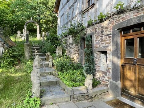 Eingang EG und Stufen zum Hintereingang DG