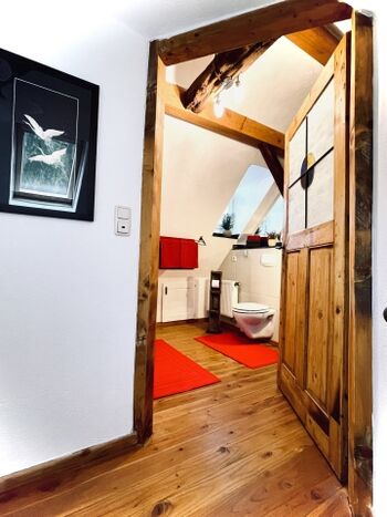 Aufgang Bad und Schlafzimmer