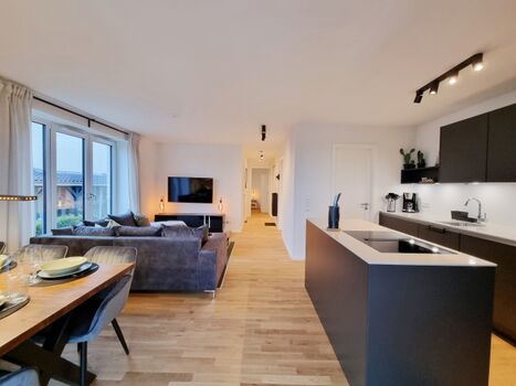 Blick zu den Schlafräumen