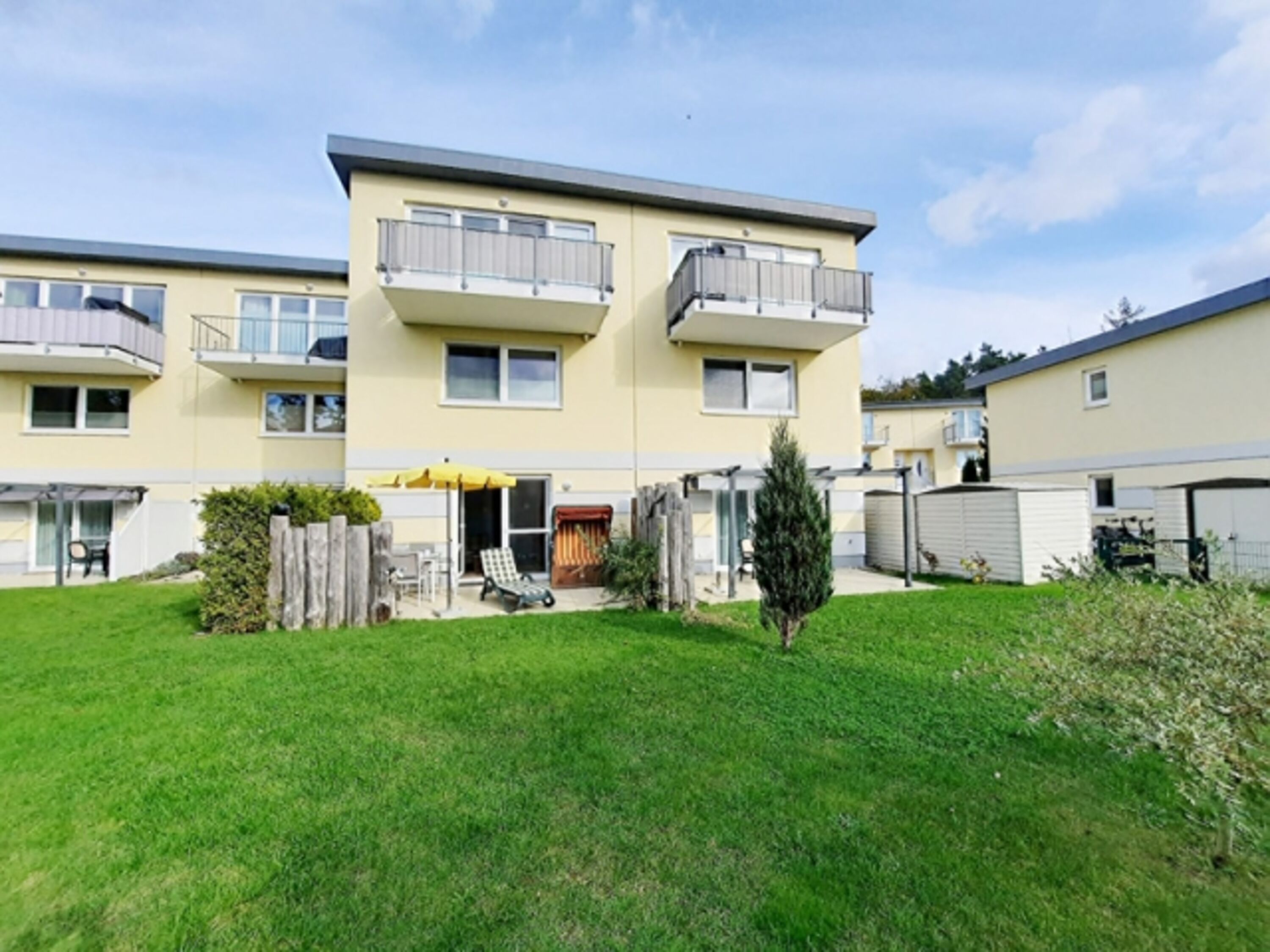 Blick auf die Ferienwohnung