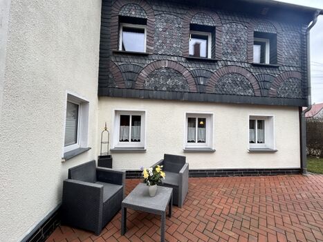 Sitzecke auf der Terrasse