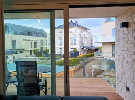 Balkon mit Blick auf das Meer