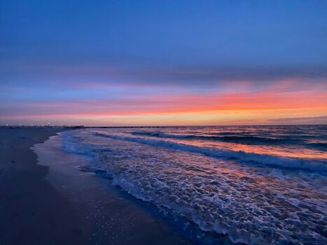 traumhafter Sonnenuntergang am Ahrenshooper Strand 