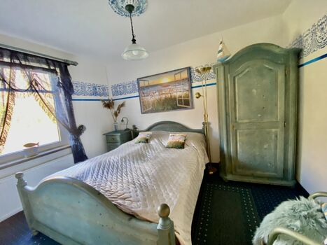 Schlafzimmer im Ferienhaus Ostseehund in Ahrenshoop