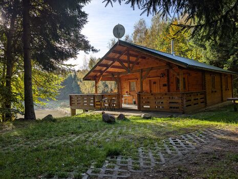 Ferienhaus 1 am See in Polen, (Hunde willkommen) Spielplatz  ...