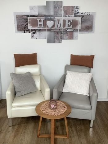 Relaxen auf Leder Sessel