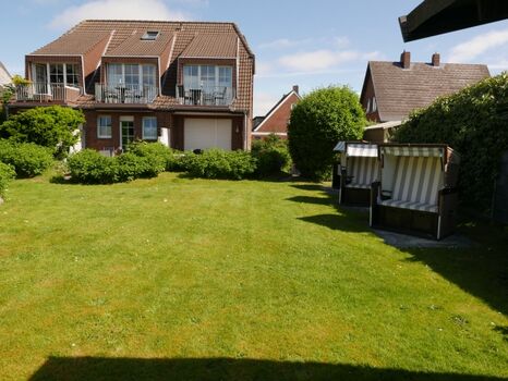 großer Garten in Südlage mit Strandkörben 