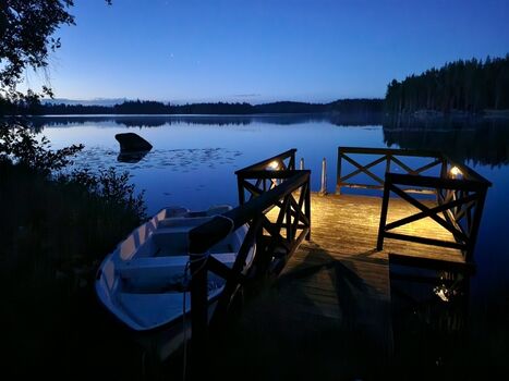 ....und am hauseigenen Steg