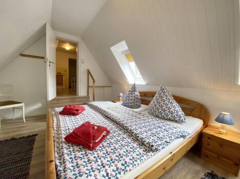 Ferienwohnung Ufer St. Peter-Ording, Urlaub mit Hund:  Schlafzimmerfoto