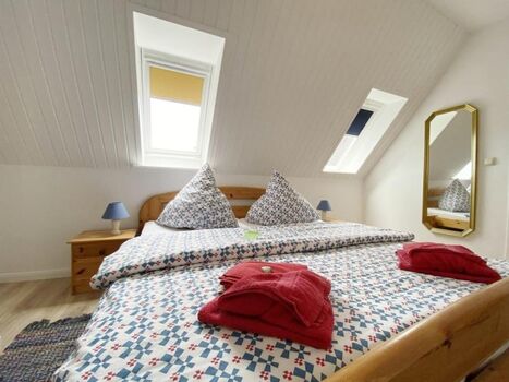 Ferienwohnung Ufer St. Peter-Ording, Urlaub mit Hund:  Schlafzimmerfoto