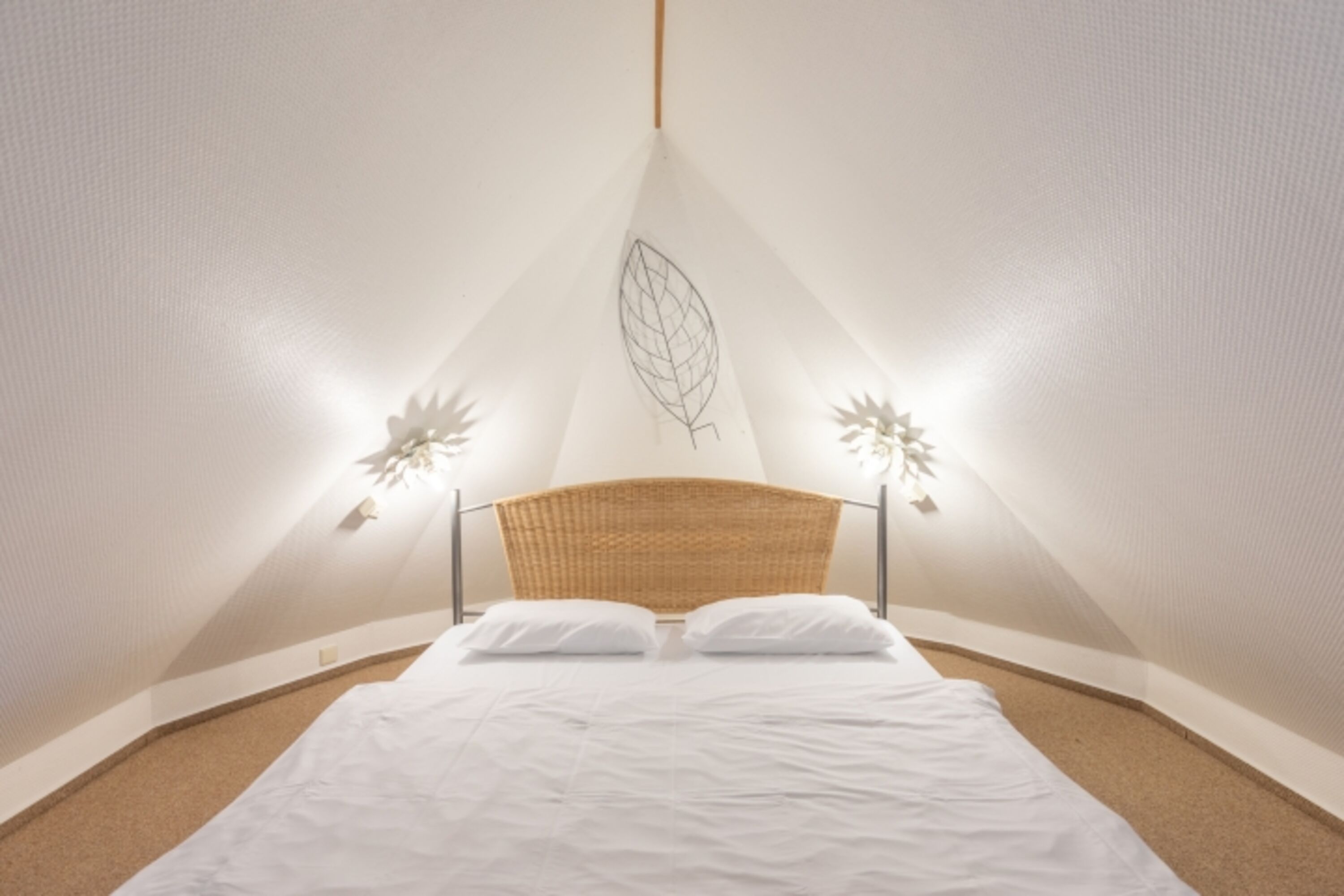Ferienwohnung Holdunder - Schlafbereich mit großem Doppelbett (180x200)
