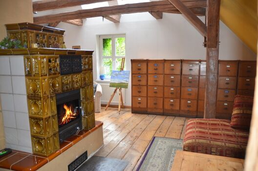 Kamin in der Wohndiele OG