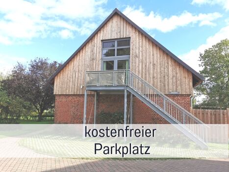 Parke einfach vor der Tür.