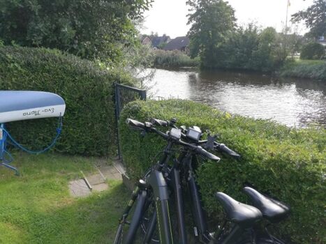 Nach einer langen Radtour