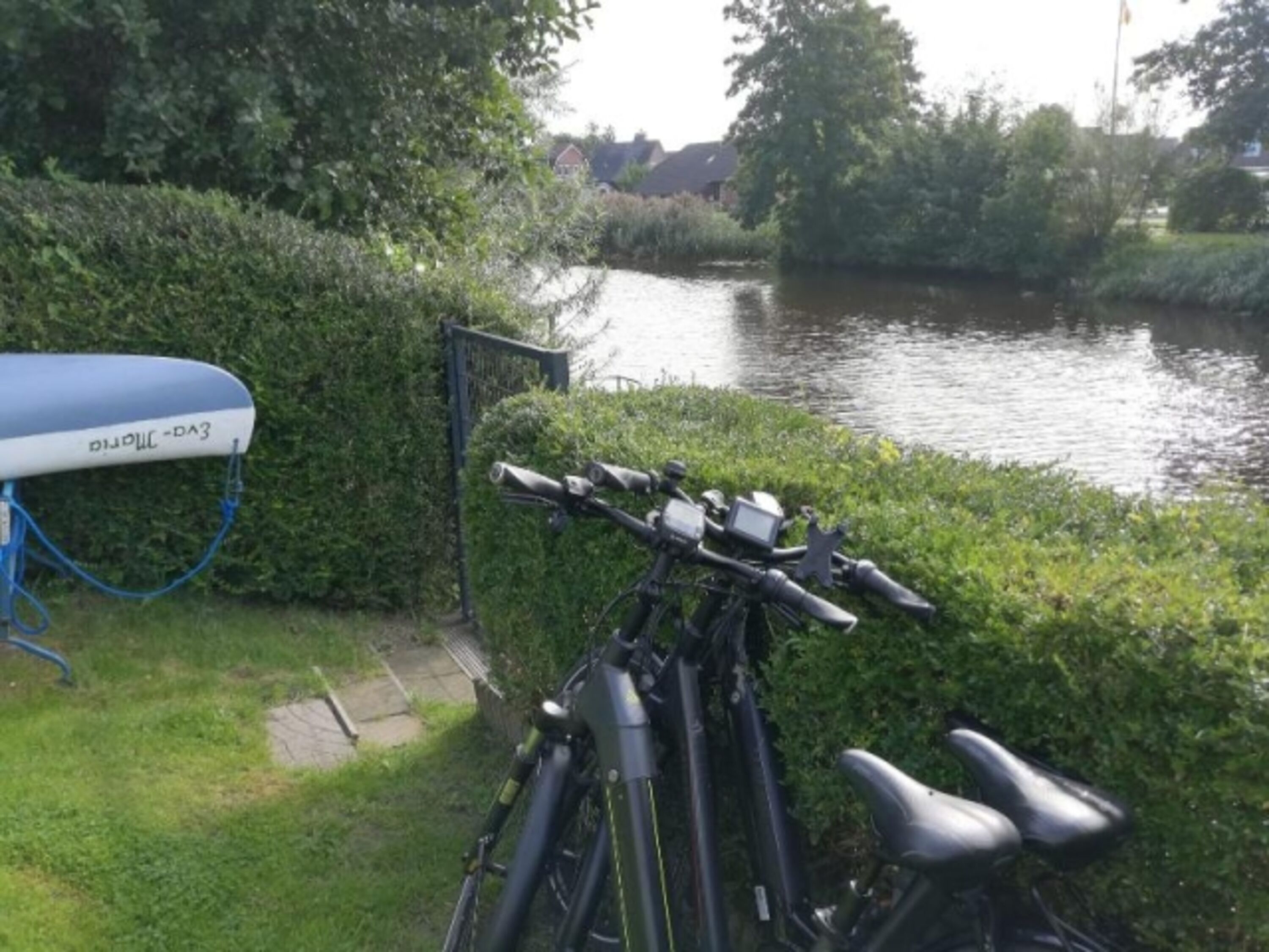 Nach einer langen Radtour