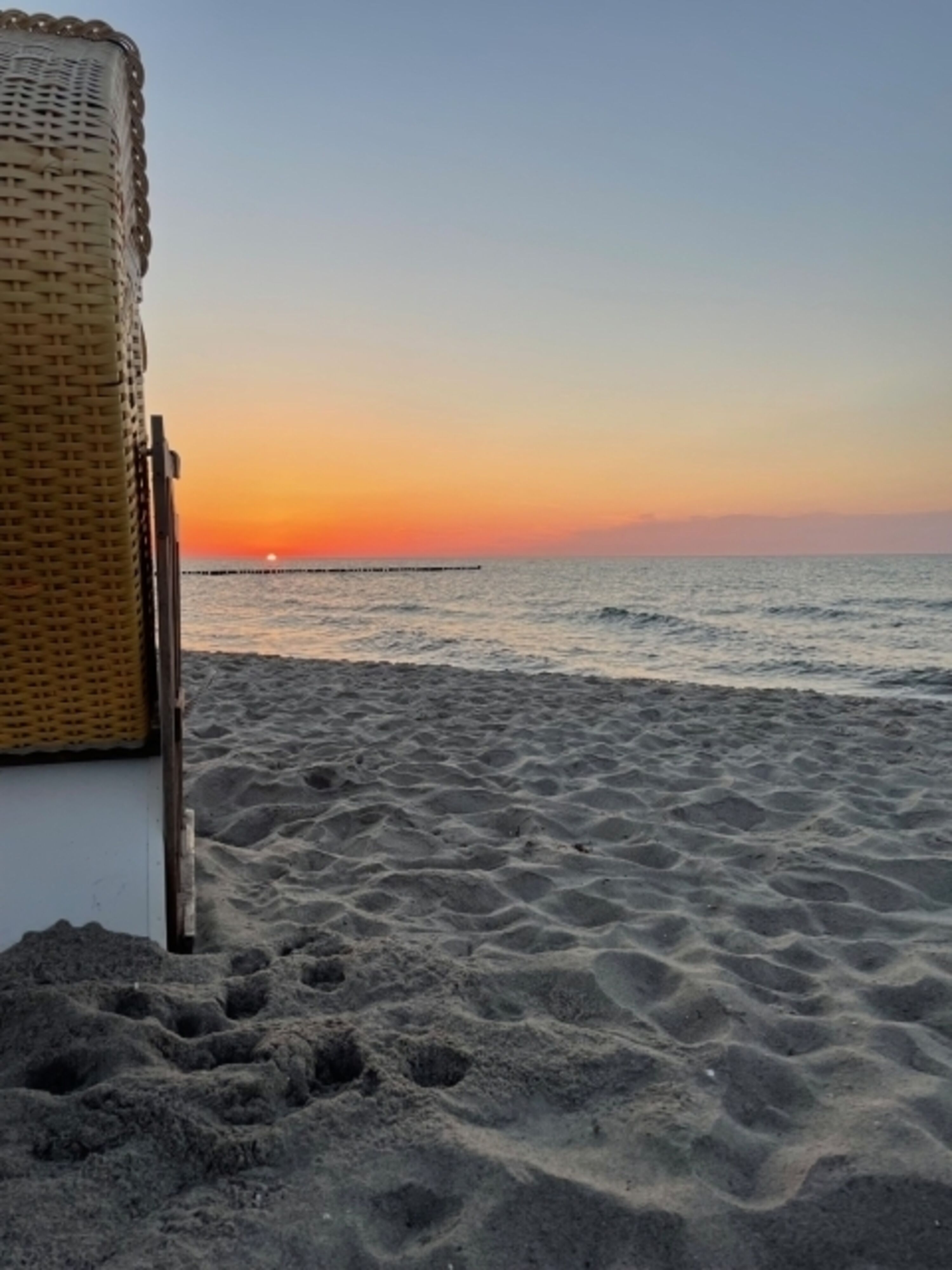 Sonnenuntergang am Hundestrand 