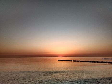 Sonnenuntergang überm Meer