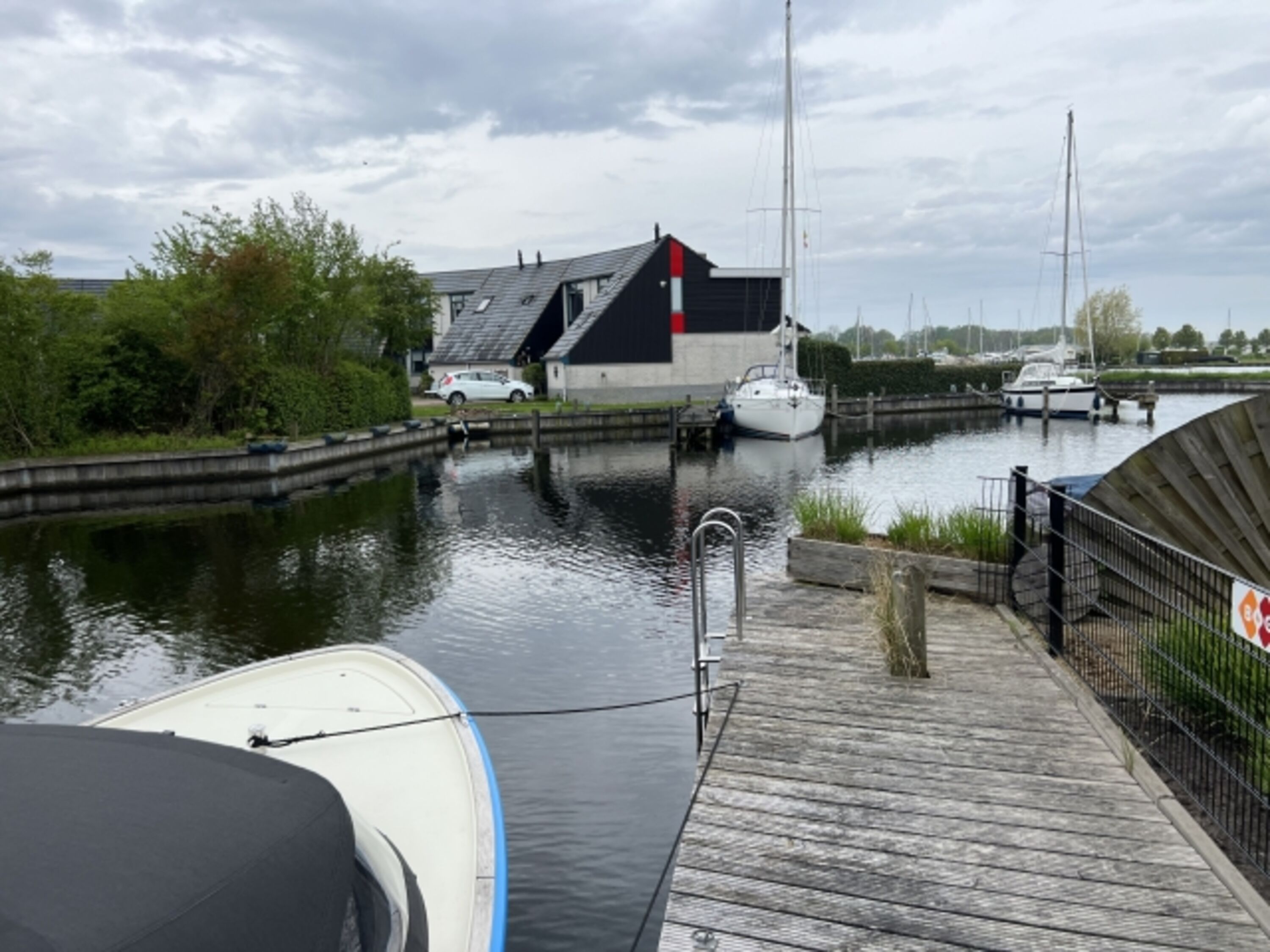 Boot kann am Haus liegen