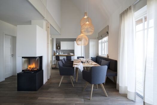 gemütliches Beisammensein am Kamin