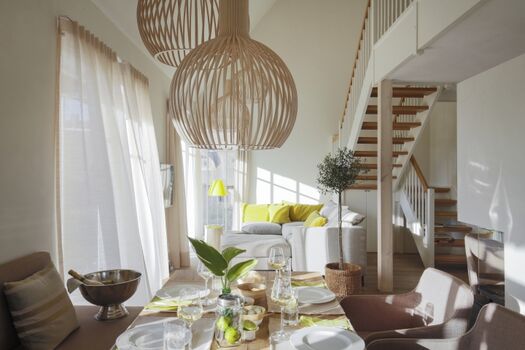 Ein Blick vom Essbereich auf Ihre Sitzecke