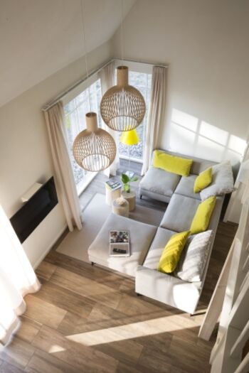 Ein Blick auf Ihren Wohnbereich von der offenen Galerie