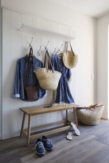 Platz für Garderobe im Eingangsbereich