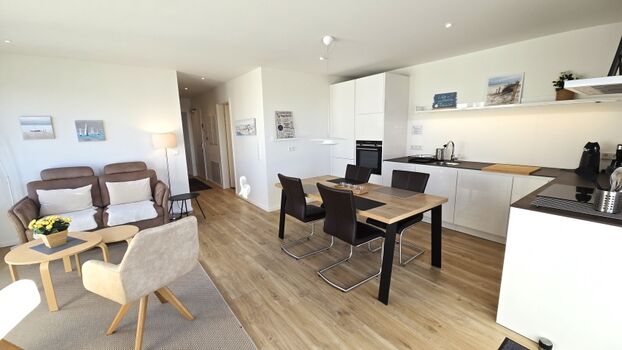 der schöne, helle Wohnbereich