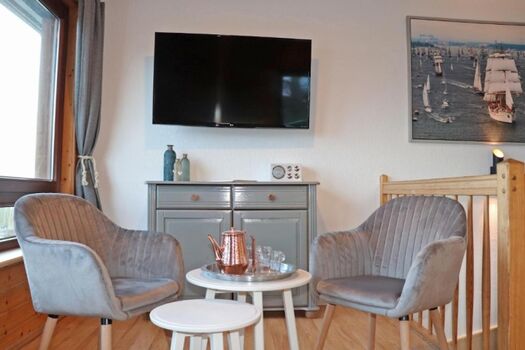 Sitzbereich mit Meerblick