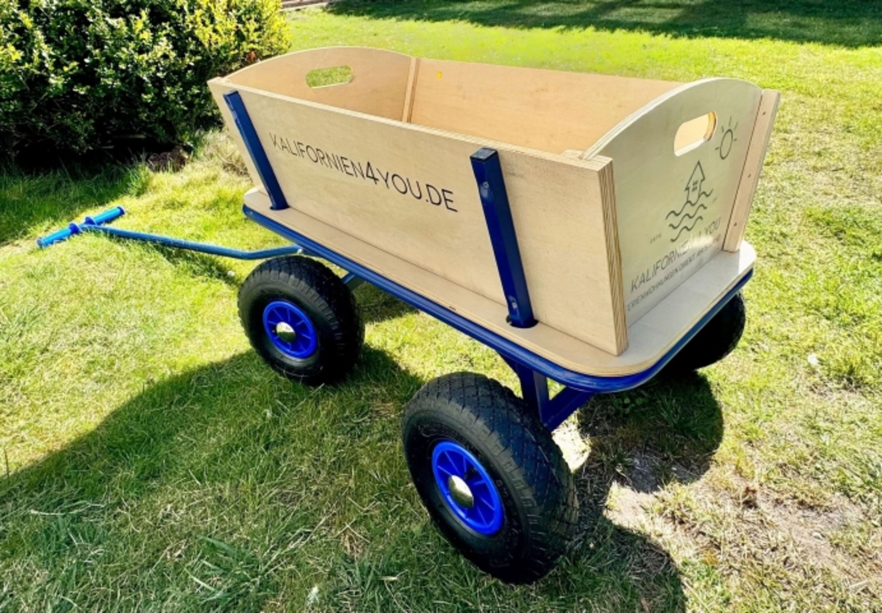 Ein Bollerwagen steht kostenlos zur Verfügung