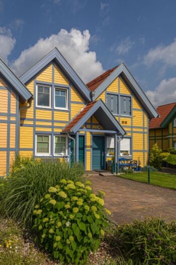 Pflanzen vor dem Ferienhaus