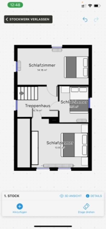 Grundriss Obergeschoss