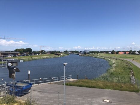 Blick auf den alten Hafen Friedrichskoog