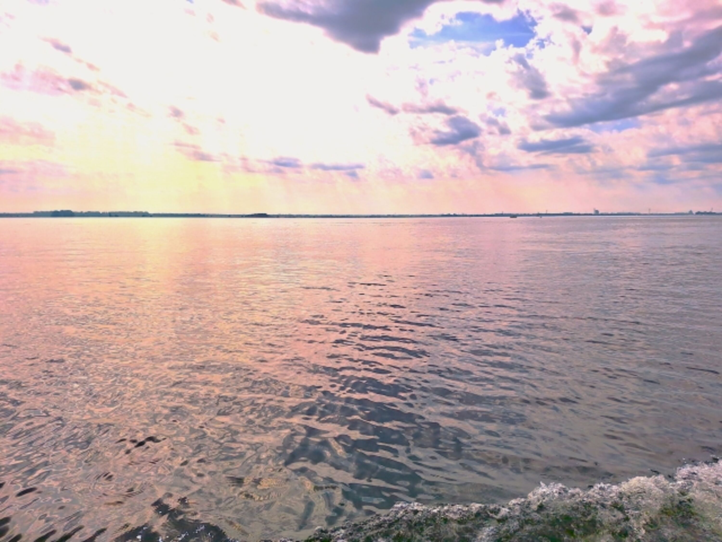 Sonnenuntergang Veluwemeer 250 m vom Haus