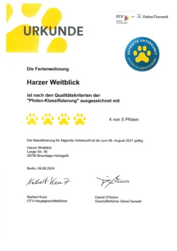 Qualitätsstandard auch für die Hunde